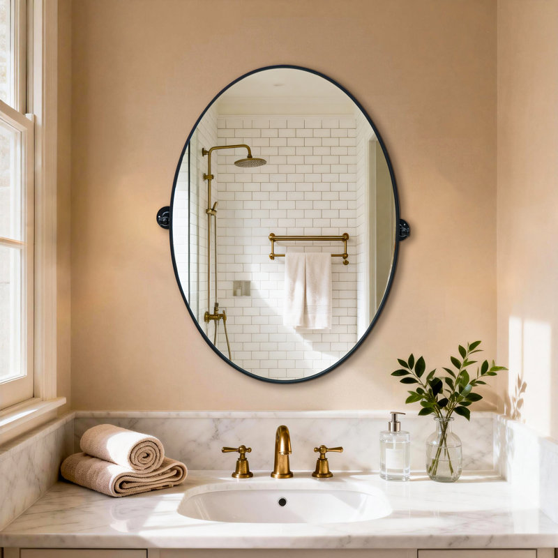 Aluminum Frame Pivot Wall Mirror 