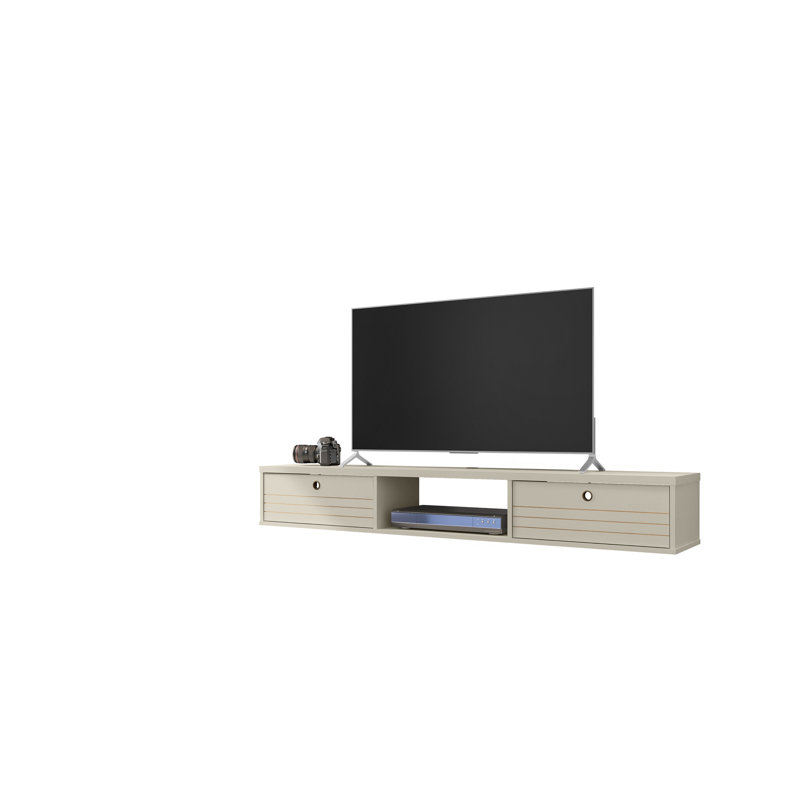 Oglethorpe Floating TV Stand for TVs up to 60", Off White