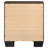 Copper Dark Cocoa 2-Drawer Rectangular Nightstand-1545015614