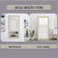 Miroir de plancher perlé, miroir mural pleine longueur pour vestiaire de chambre à coucher L 66 po x l 32 po-921685843