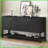 U-Style MDF Coffee Table for Living Room &amp; Study, 4-Door Spacious Storage &amp; Easy Assembly-1940301744