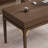 Nut-brown Rectangular Solid Wood with 3 drawers Writing desk