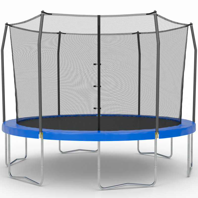 Skywalker 12' Round Trampoline with Safety Enclosure, Blue