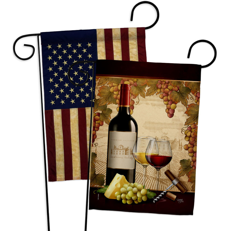 Double Sided 18.5 in. H x 13 in. W Polyester Garden flag