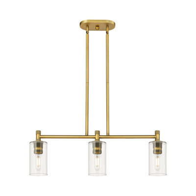 Luminaire suspendu pour îlot de jardin 3 lumières Crown Point