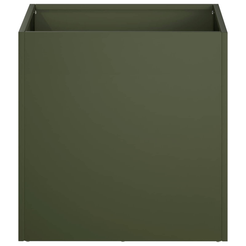 Planter, 20cm H x 20cm W x 20cm D, Olive Green, 1