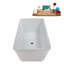 Baignoire autoportante et plateau 60 "avec drain interne 60" Streamline-108298611