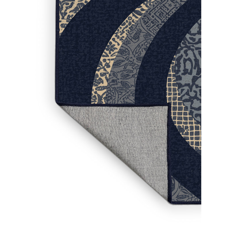 Tapis gris lavable à la machine Parkdale, 8 x 12