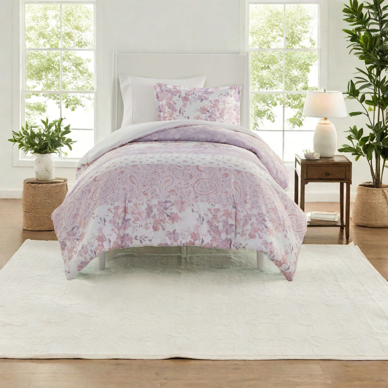 Ensembles de literie à motif floral romantique, microfibre de polyester, style rétro