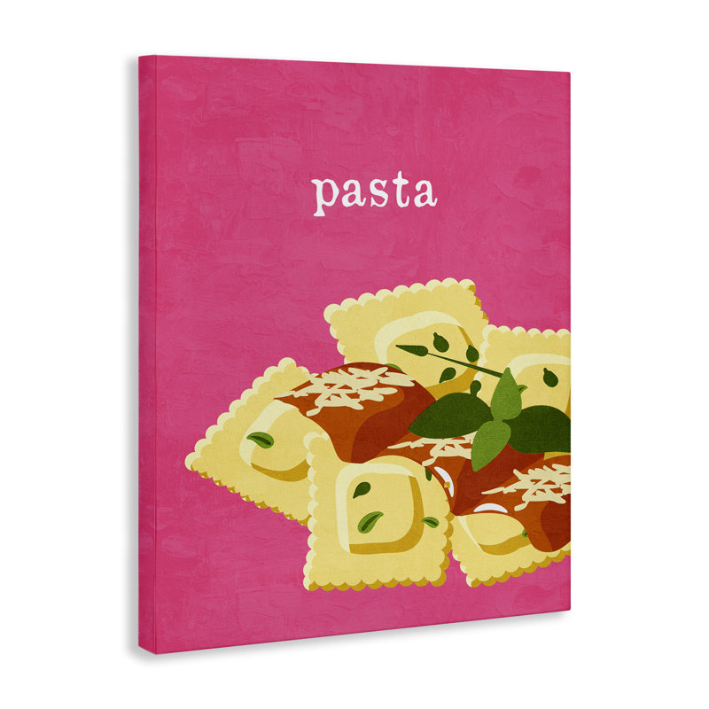 Toile de plat à pâtes Ravioli, design par Kim Allen, H 40 po x l 30 po