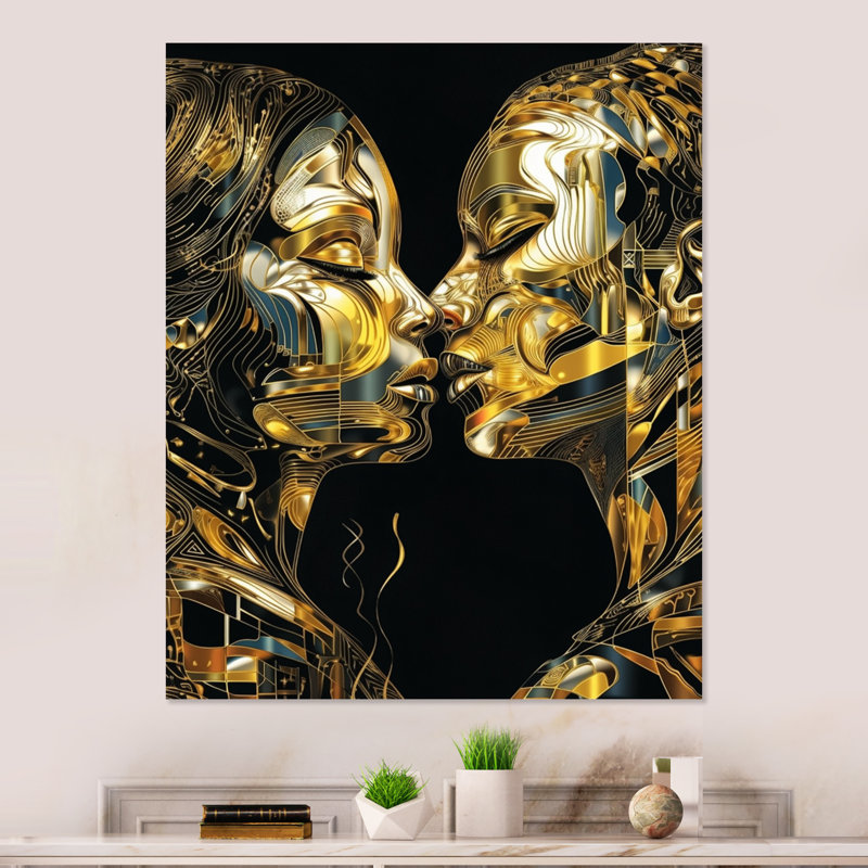 Gerogia Glam People Wall Decor on Metal, 20" H x 12" W x 1" D