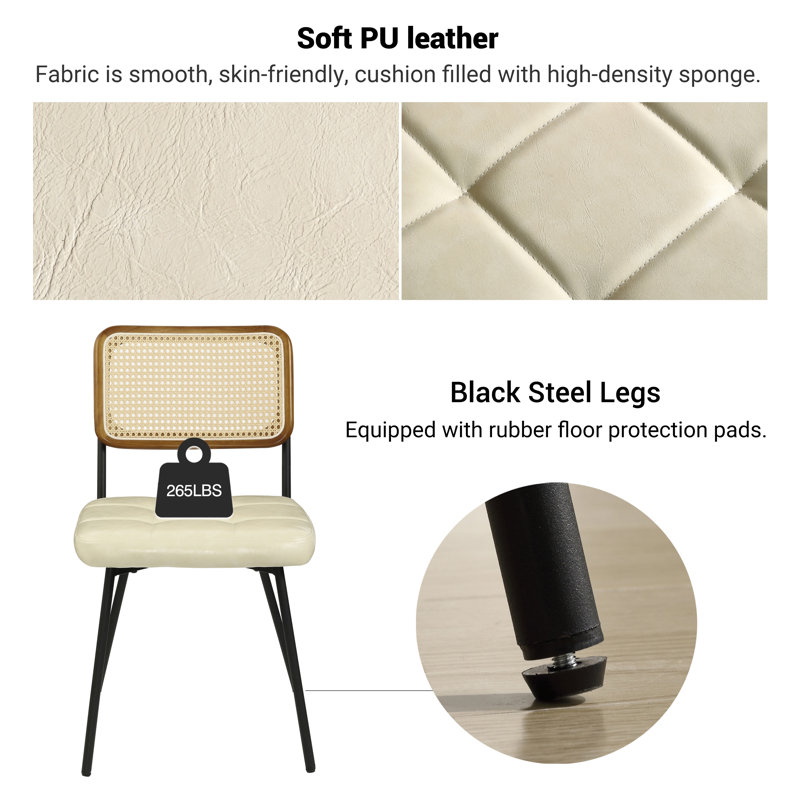Bodnar Upholstered Dining Chair, Off White 