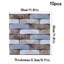 10-Pack 3D Self-Adhesive Wall Tile Stickers