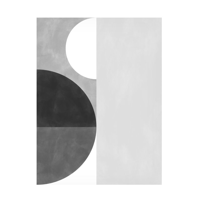 Œuvre d'art sur toile noire Elena Ristova, H 14 po x l 19 po