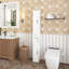 Grande armoire de rangement pour salle de bain avec tablettes réglables