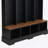 Farmhouse Hall Tree With 8 Hooks, Practical Entryway Bench With Open Compartments, 76.7"H Modern 3-In-1 Wooden Style Coat And Shoe Rack For Mudroom, Living Room, Black (OLD SKU: N721P292601B)-1748176993