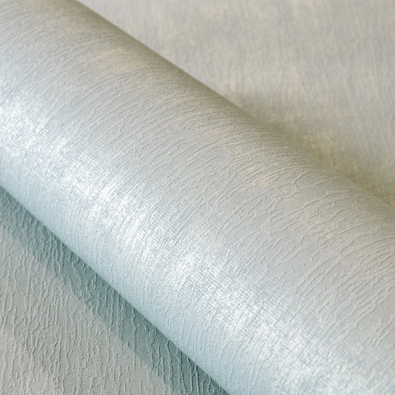 Universe Mercury Metallic Plain Texture Design Wallpaper Roll, Blue