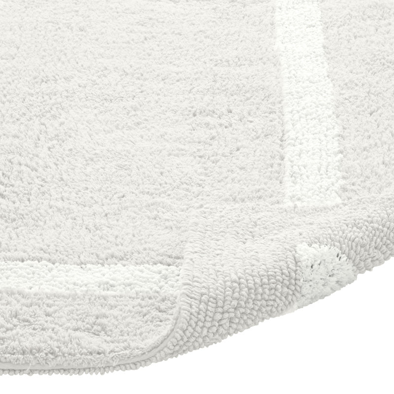 Broshous Premium 100% Cotton 2370 GSM 2-Piece Bath Rug Set, Ultra Plush Tufted Bathroom Mats, Super Absorbent OEKO-TEX® Certified, Reversible, Machine Washable, Spa-Like Comfort, Ivory/White