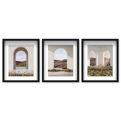 Paradise Arches Set Framed Graphic Art