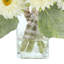 Sunflower Fall Arrangement in a Glass Ripple Vase-343506192