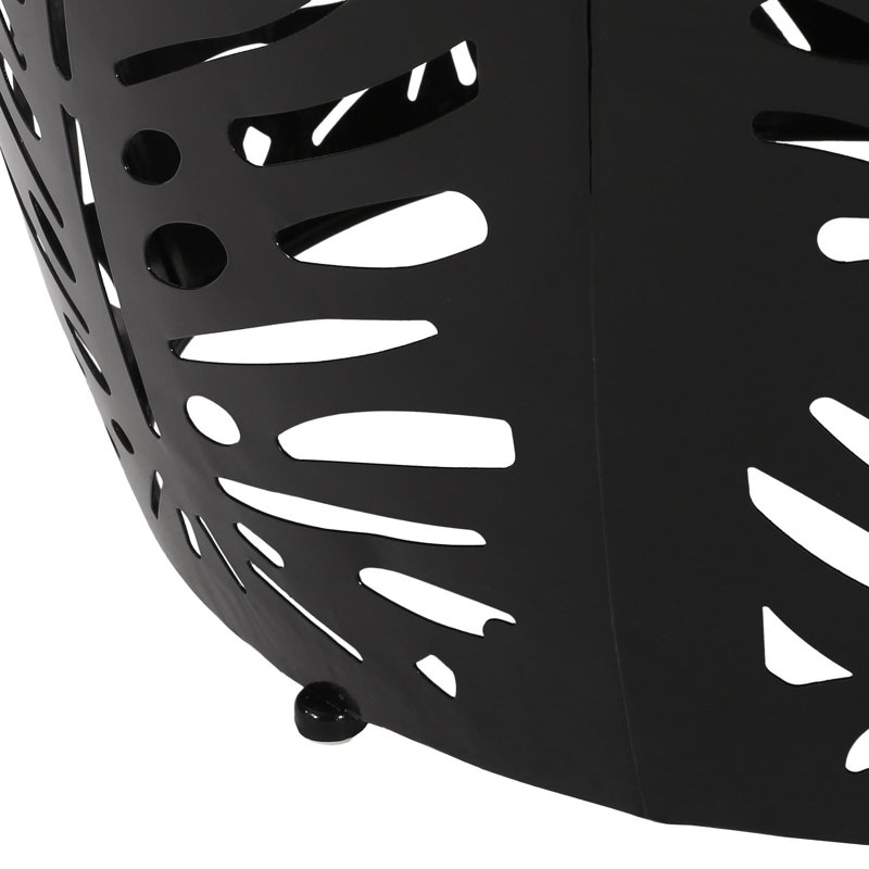 Metal End Table -Large, Black