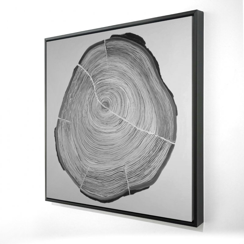 «Greycale Wood Log» sur toile