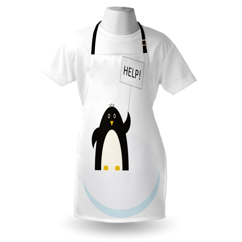 No Pattern Bib Apron