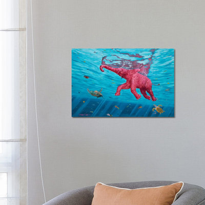 Learning To Swim by Laura Curtin - Wrapped Canvas Gallery-Wrapped Canvas Giclée