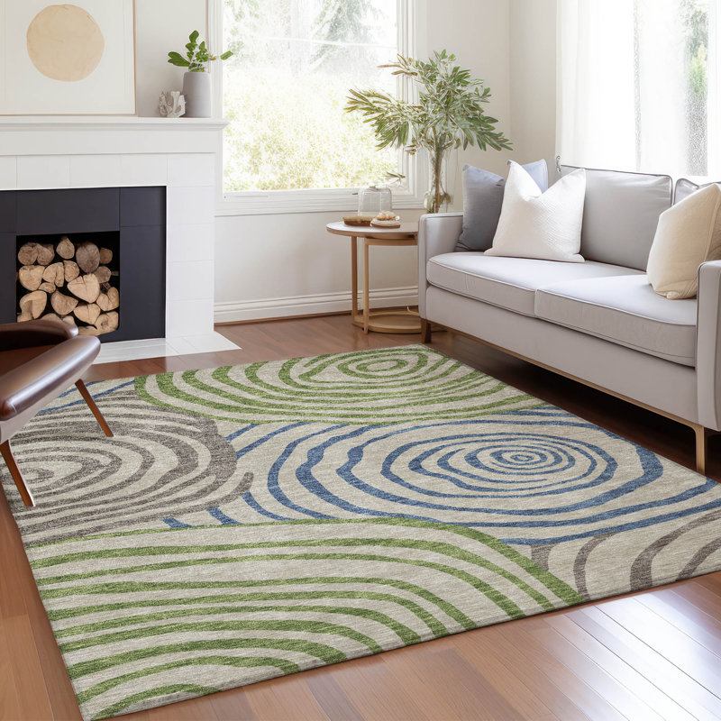 Tapis de porte d'extérieur antidérapant Leis, Rectangle 10 pi x 14 pi