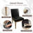 Modern Upholstered Dining Chairs, Armless Kitchen Side Chairs with Solid Wood Legs-65723121