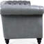 Canapé Chesterfield à accoudoirs roulés 84,65 po.-824275091