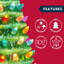 15" Ceramic Christmas Tree with Star Topper and Multicoloured LED Lights