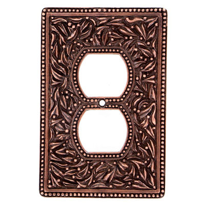 San Michele Patterned 1 - Gang Duplex Outlet Wall Plate