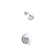 Pitch Rite-Temp Shower Trim Kit With Push-Button Diverter 1.75 Gpm
