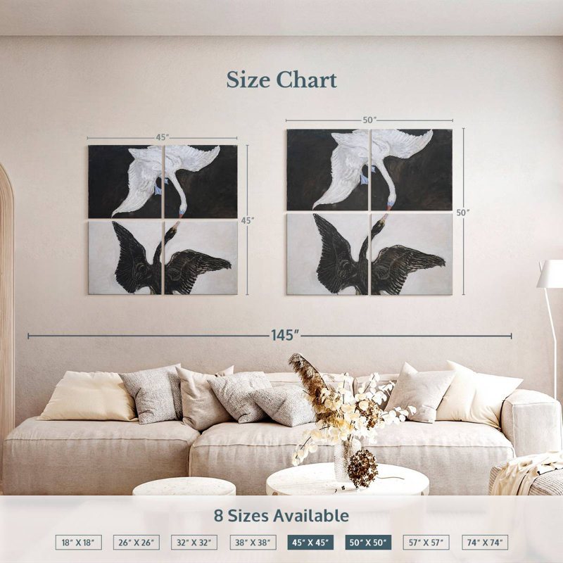 Brampt The Swan No. 1, 50'' H x 50'' W