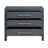 Warm Blue 3-Drawer Accent Chest