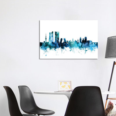 Madrid, Spain Skyline by Michael Tompsett - Wrapped Canvas Gallery-Wrapped Canvas Giclée