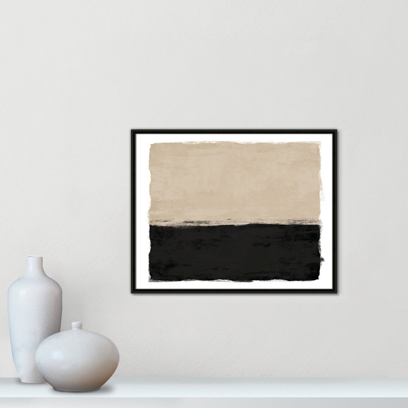 Clair de lune II - Version paysage par Natalie Carpentieri, Toile avec cadre, L 29,5 po x H 23,5 po, Flottant espresso