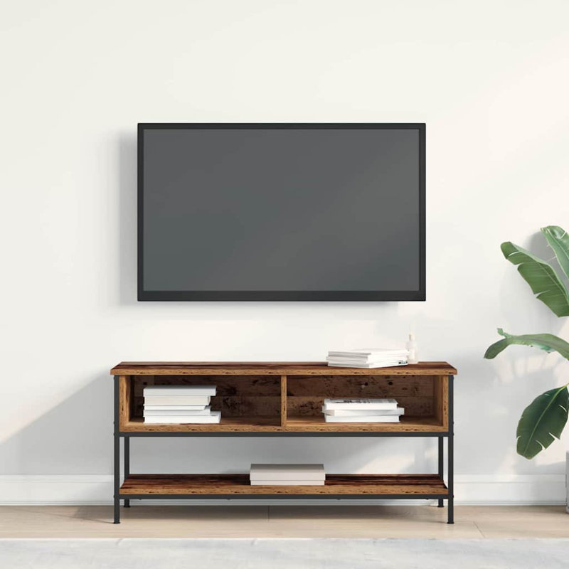 TV Cabinet 100 X 35 X 45 Cm Engineered Wood, Old Wood