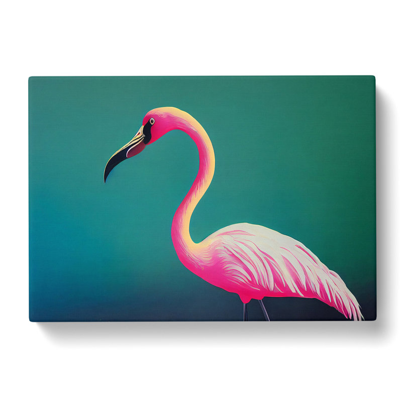 Epic Flamingo - Wrapped Canvas, 40cm H x 60cm W x 3cm D
