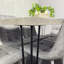 Dining Table with Hairpin Legs & 4 Velvet Chairs Set for Kitchen & Dining Room-336140936-336140938