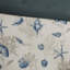 Édredon très grand bleu en coton - Motif assorti avec bourre pour détails décoratifs et détails de broderie