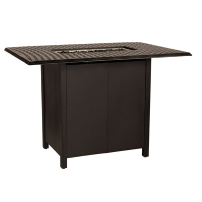 Rectangular Bar Height Fire Table