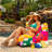 Ponce Outdoor Medium Bean Bag Chair-115636290