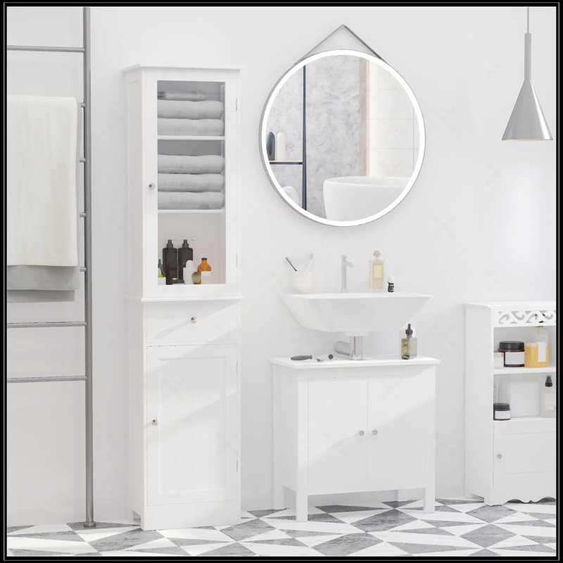 Kleankin Slim Bathroom Storage Cabinet