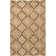 Armoy Authentic Hand-Woven Handmade Ochre, Rust Brown & Ivory High Pile Modern Casual Rhythmic Concentric Diamonds Polyester Area Rug