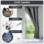 Cali Pencil Pleat Blackout Door Curtain Single Panel-1132796610-1198674668