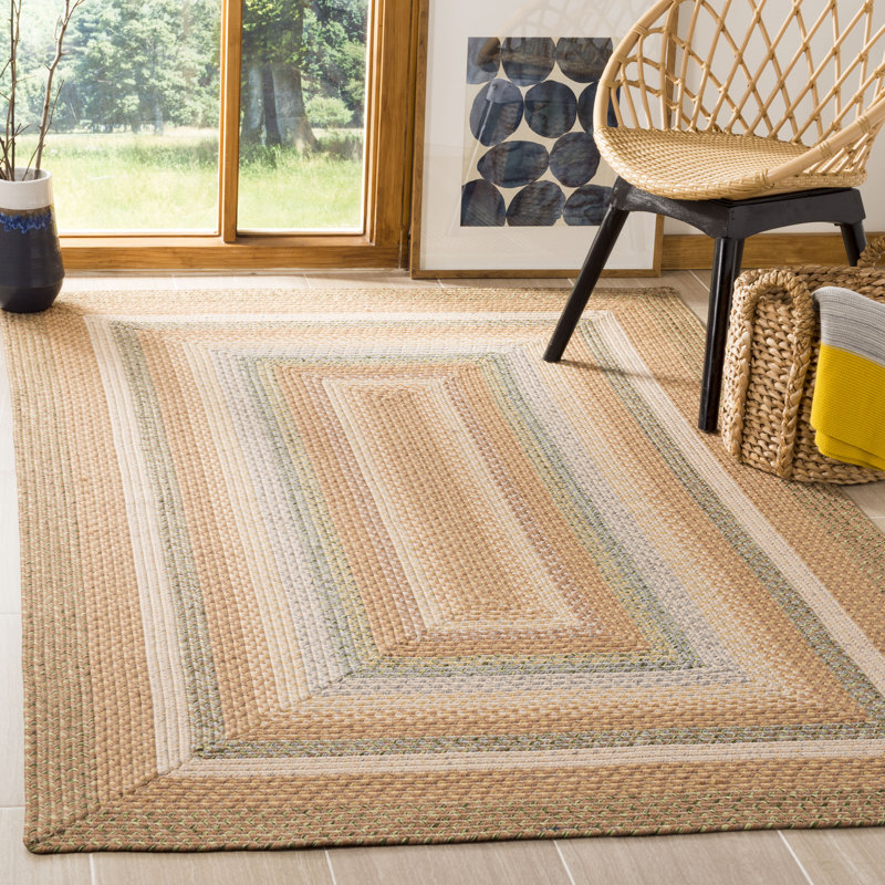 Tapis performance géométrique tissé à la main et lavable à la machine Georgina, Rectangle 6 pi x 9 pi