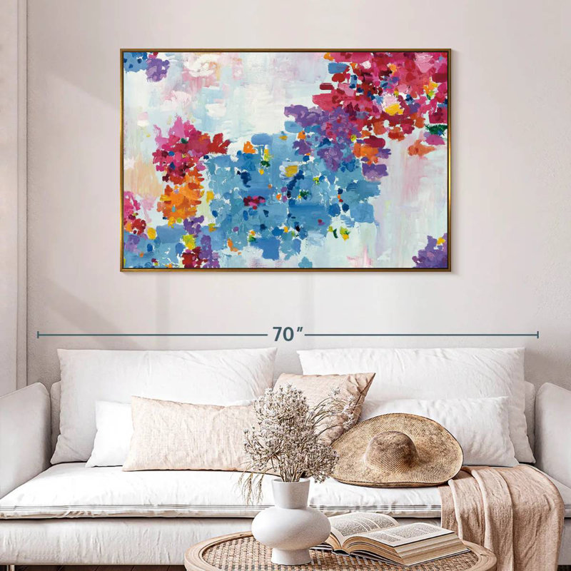 À quoi ressemblent les rêves, 46 po x 31 po, Cadre flottant doré