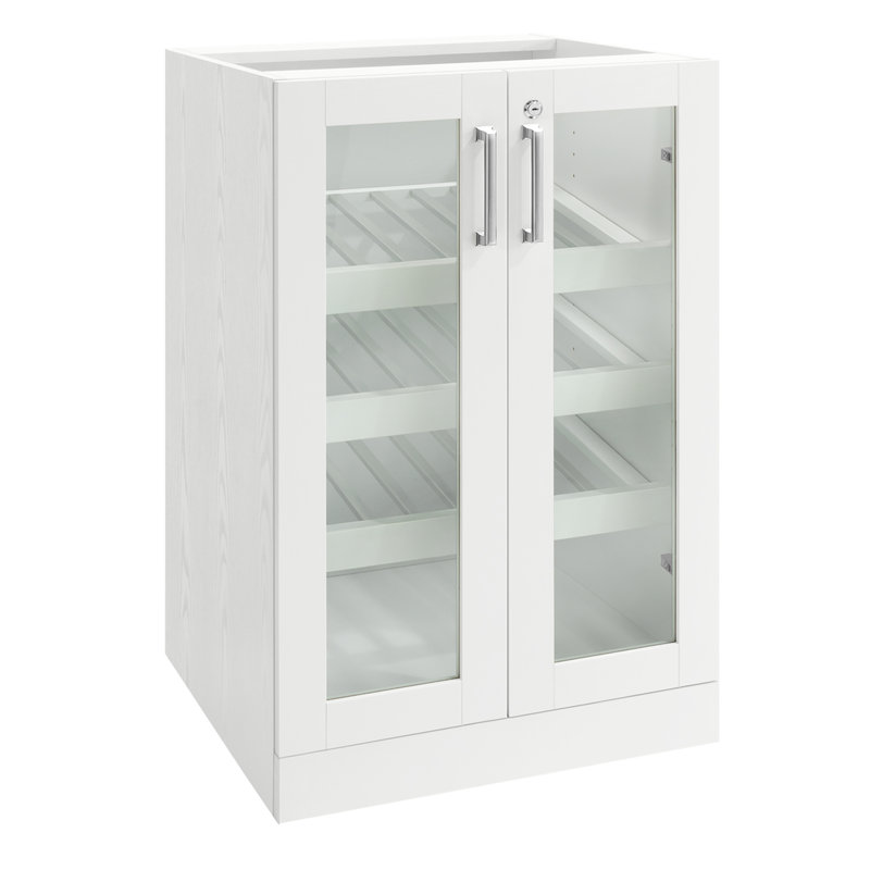 Home Display Bar Cabinet, White